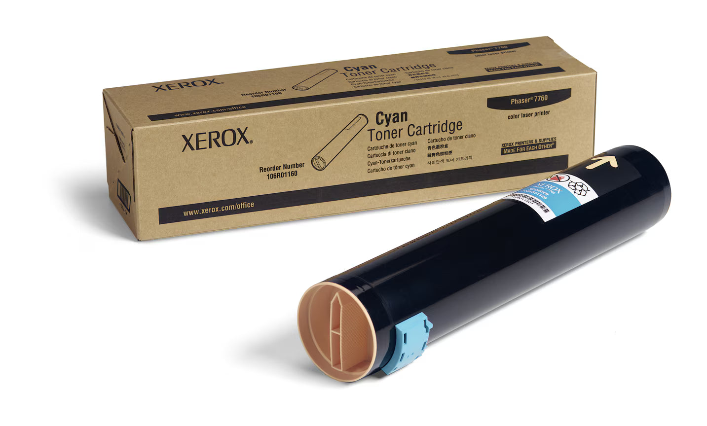 Xerox 106R01160 Cyan Toner Cartridge - Genuine & Remanufactured
