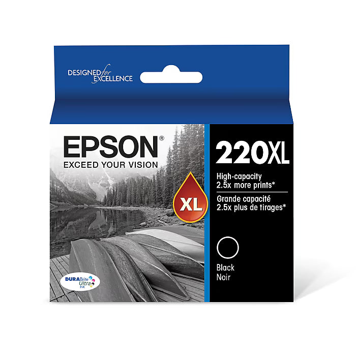 Epson (220XL) T220XL120 Black Inkjet Cartridge - Genuine & Remanufactured