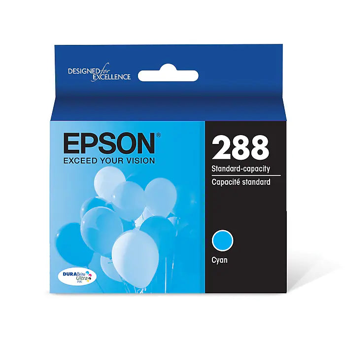 Epson (288XL) T288XL220 Cyan Inkjet Cartridge - Genuine & Remanufactured