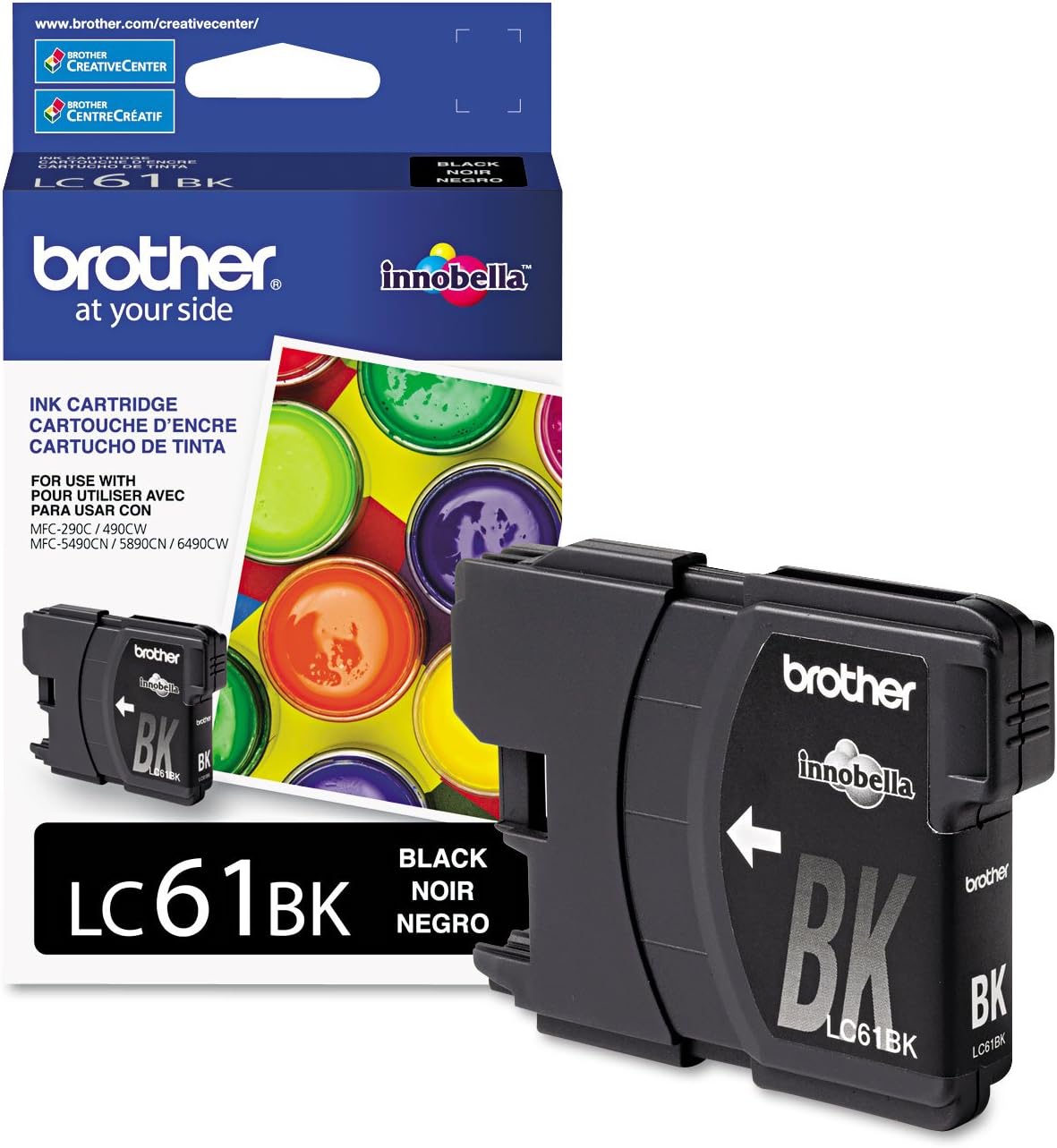 Brother LC61BK Black Toner Cartridge - Genuine & Remanufactured