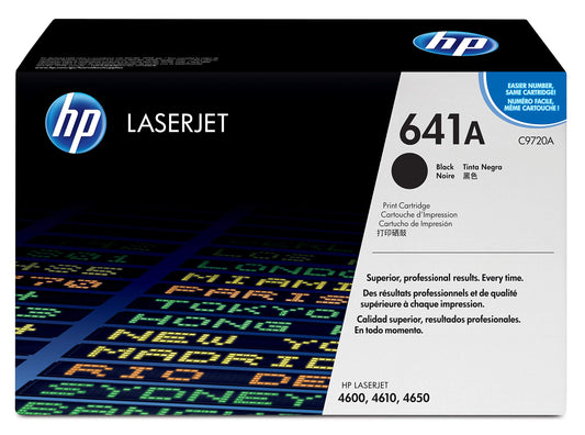 HP 641A (C9720A) Black Toner Cartridge - Genuine & Remanufactured