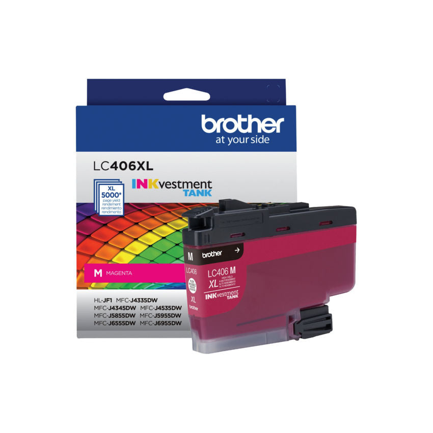 Brother LC406XLMS Magenta Ink Cartridge - Genuine & Remanufactured