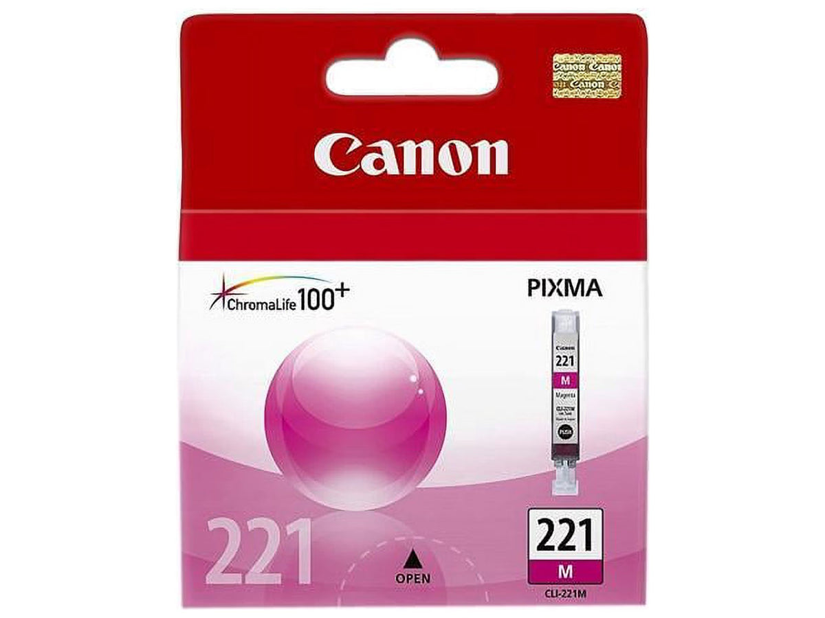 Canon CLI-221M Magenta Inkjet Cartridge - Genuine & Remanufactured