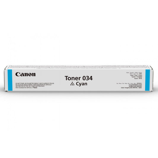 Canon 034 Cyan Toner Cartridge - Genuine & Remanufactured