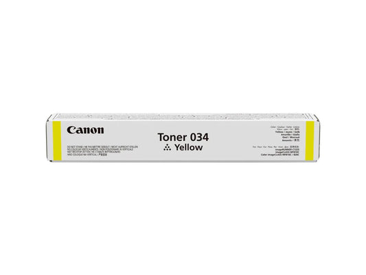 Canon 034 Yellow Toner Cartridge - Genuine 7 Remanufactured