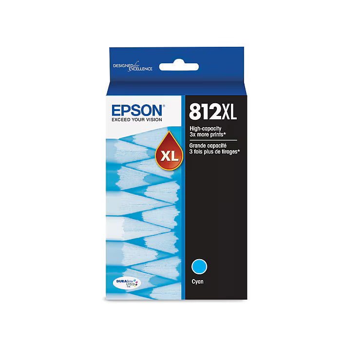 Epson Remanufactured T812XL Cyan Ink Cartridge - Genuine & Remanufactured