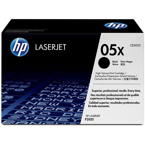 HP 05X (CE505X) Black Toner Cartridge — Genuine & Remanufactured