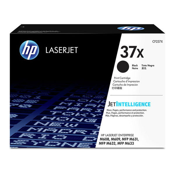 HP 37X (CF237X) Black Toner Cartridge - Genuine & Remanufactured