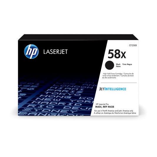 HP 58X (CF258X) Black Toner Cartridge — Genuine & Remanufactured