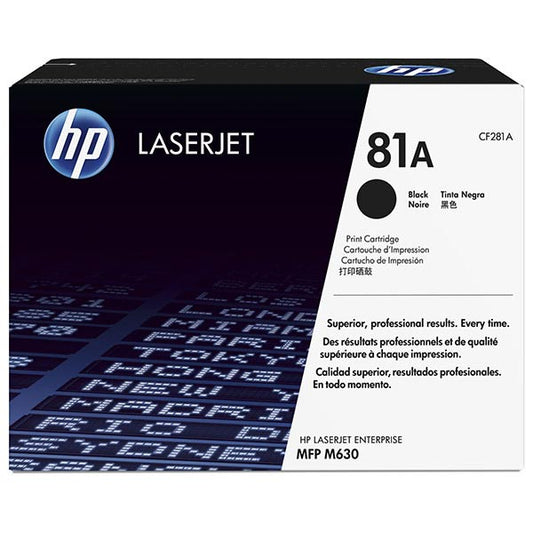 HP 81A (CF281A) Black Toner Cartridge — Genuine & Remanufactured