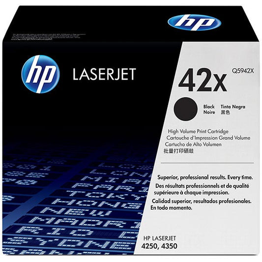 HP 42X (Q5942X) Black Toner Cartridge - Genuine & Remanufactured