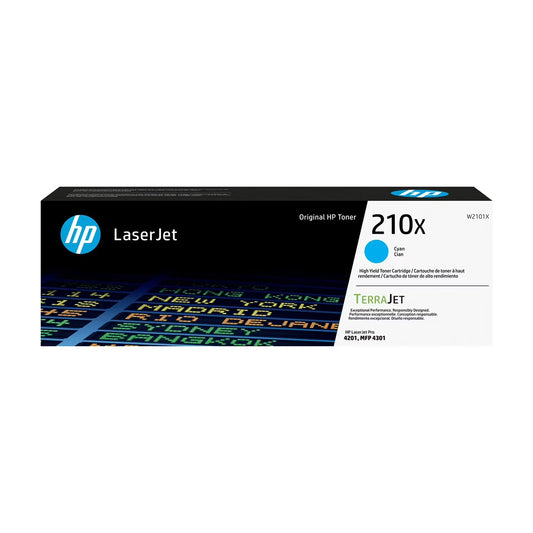 HP 210X (W2102X) Cyan Toner Cartridge - Genuine & Remanufactured