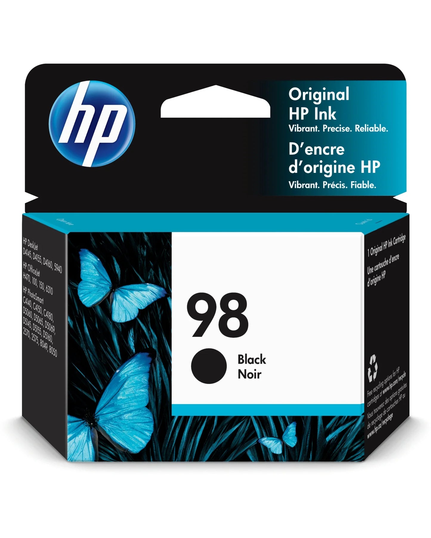 HP 98 (C9364WN) Black Inkjet Cartridge - Genuine & remanufactured