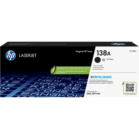 HP 138A (W1380A) Black Toner Cartridge - Genuine & Remanufactured