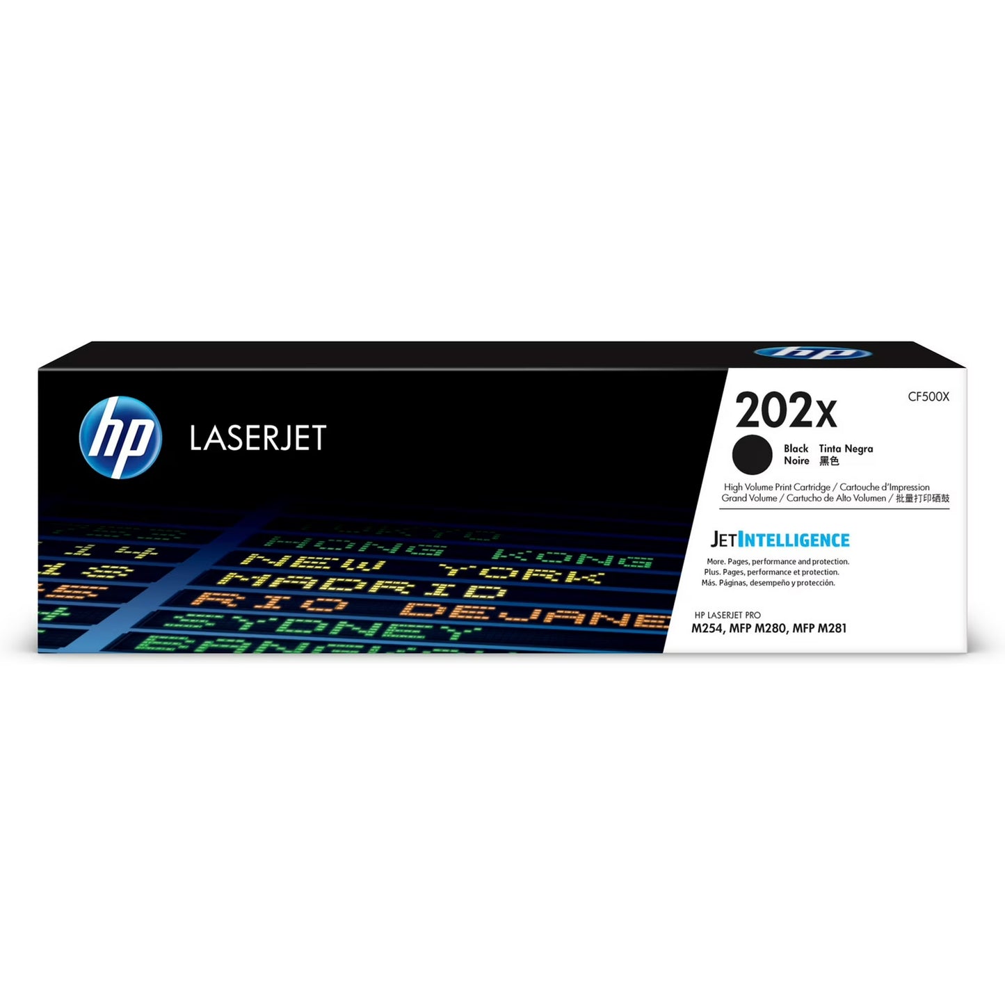 HP 202X (CF500X) Black Toner Cartridge - Genuine & Remanufactured
