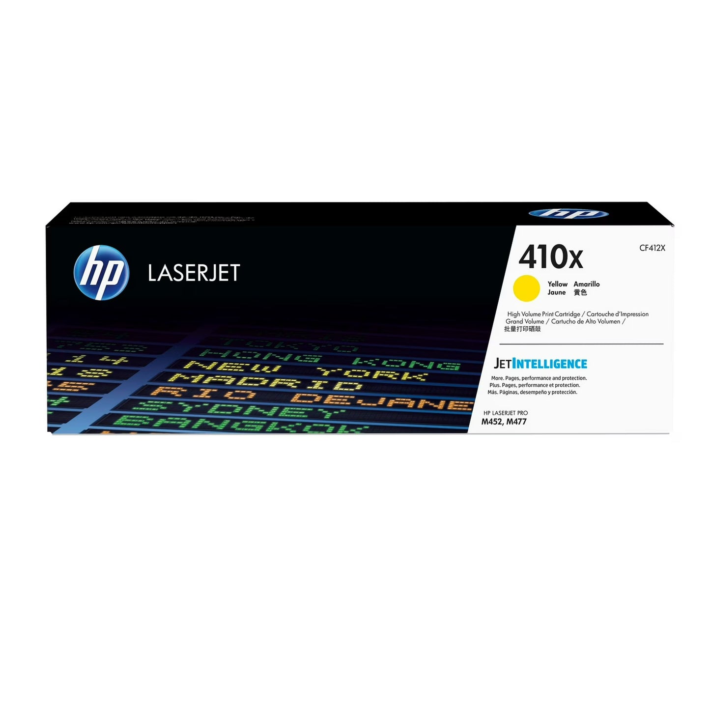 HP 410X (CF412X) Yellow Toner Cartridge - Genuine & Remanufactured