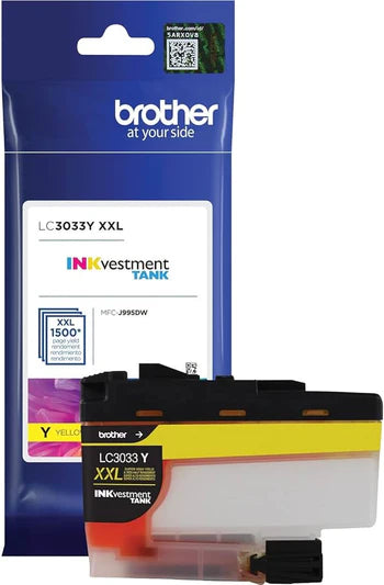 Brother LC3033Y Yellow Ink Cartridge - Genuine & Remanufactured