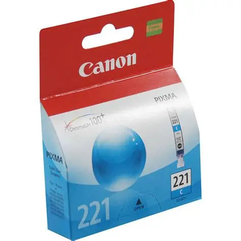 Canon CLI-221C Cyan Inkjet Cartridge - Genuine & Remanufactured
