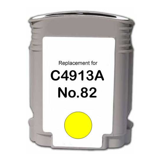 RPL Brand for HP C4913A (HP 82) Yellow Inkjet Cartridge