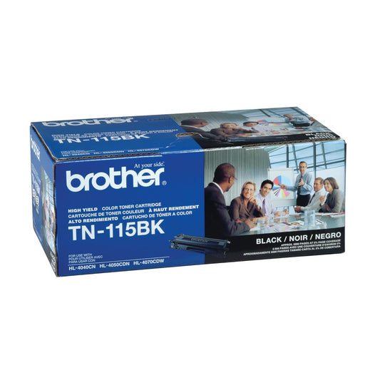 Brother TN-115BK Black Toner Cartridge - Genuine & Remanufactured