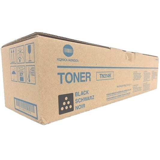 Konica Minolta TN314K Black Toner Cartridge - Genuine & Remanufactured