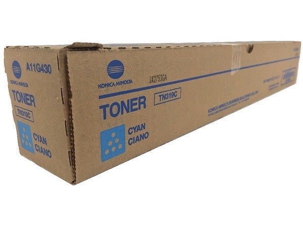 Konica Minolta TN319C Cyan Toner Cartridge - Genuine & Remanufactured