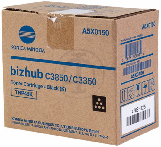Konica Minolta TNP48K Black Toner Cartridge - Genuine & Remanufactured