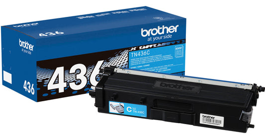 Brother TN436C Cyan Toner Cartridge - Genuine & Remanufactured