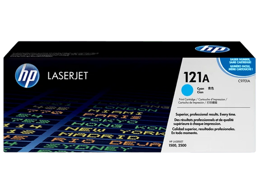HP C9701A (HP 121A) Cyan Toner Cartridge - Genuine & Remanufactured