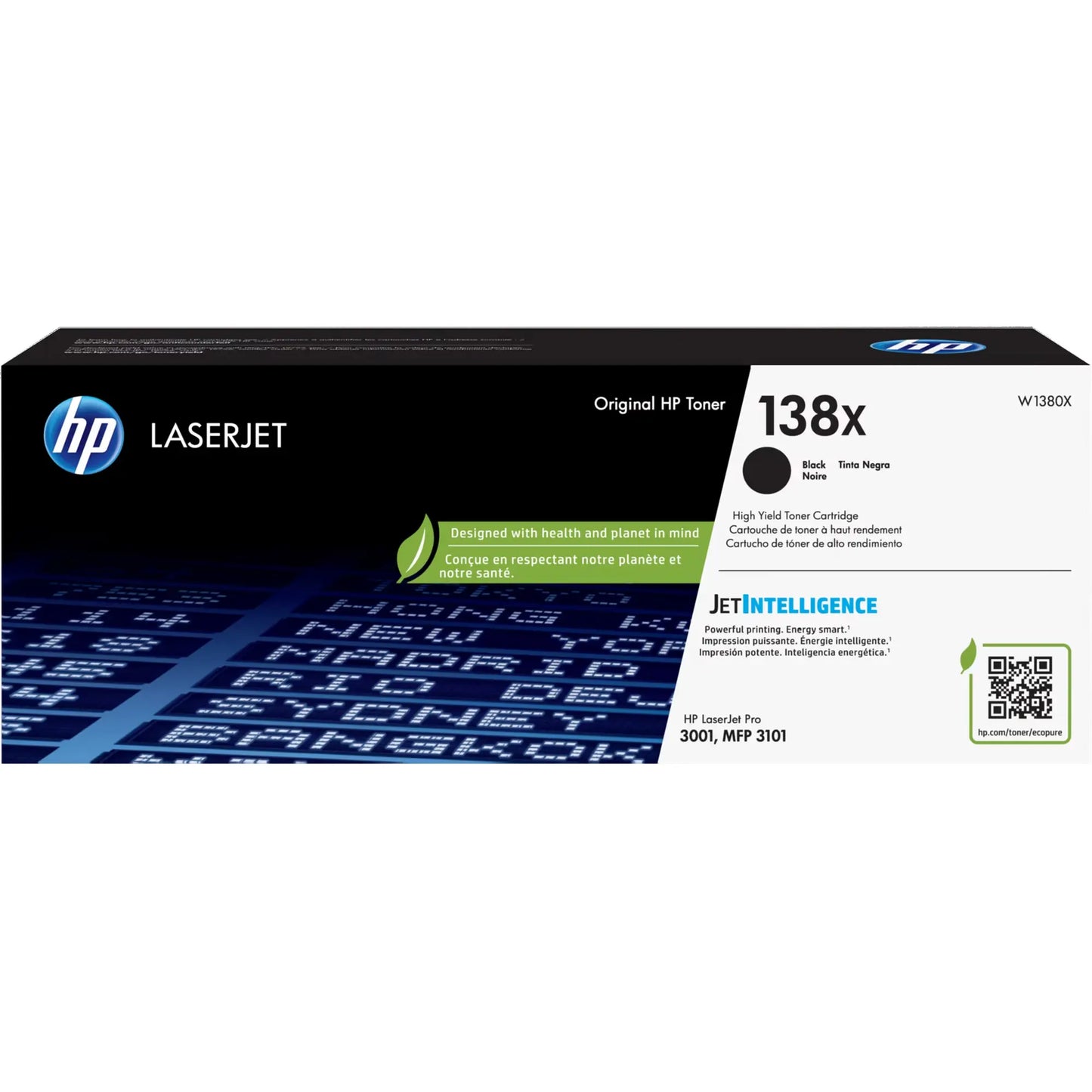 HP 138X (W1380X) Black Toner Cartridge - Genuine & Remanufactured