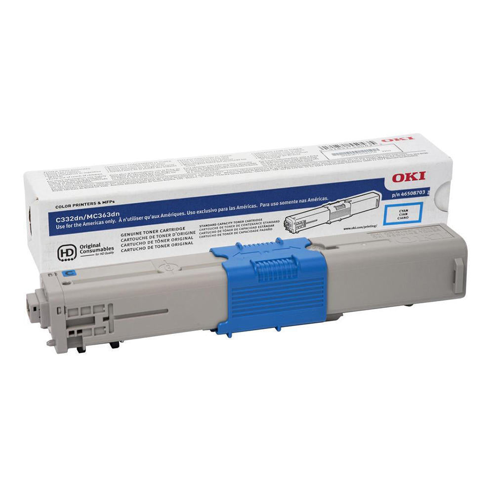 Okidata 46508703 Cyan toner cartridge - Genuine & Remanufactured
