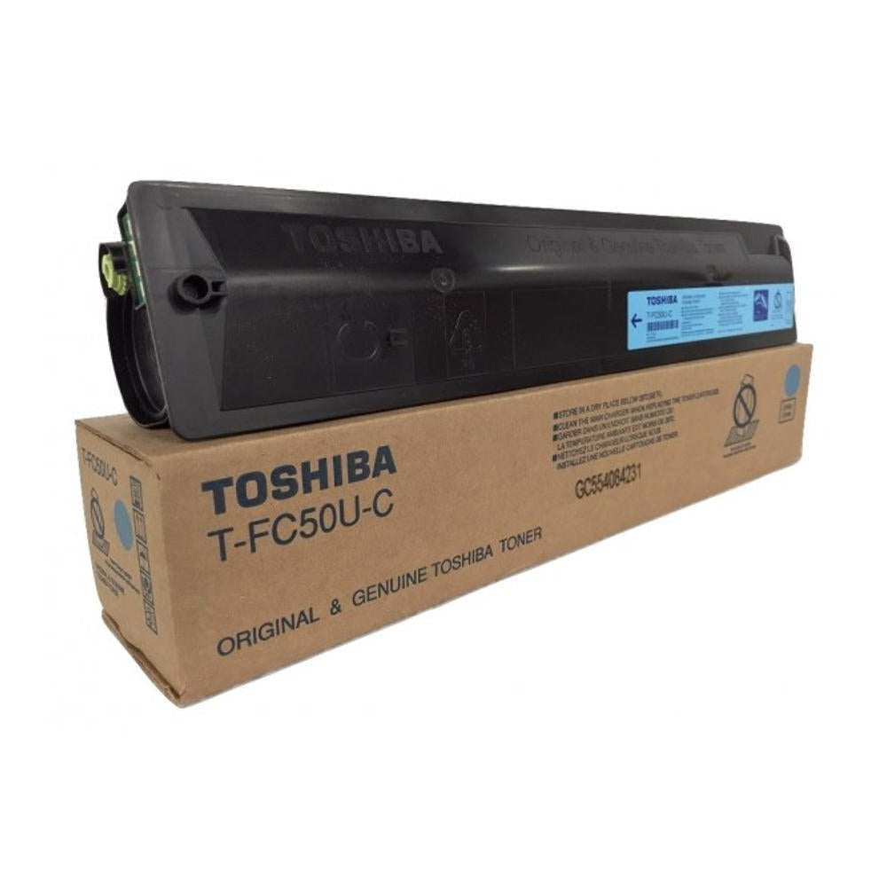Toshiba TFC50UC Cyan Toner Cartridge - Genuine & Remanufactured