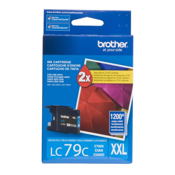 Brother LC79C Cyan Inkjet Cartridge - Genuine & Remanufactured