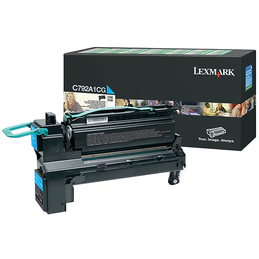 Lexmark C792X2CG Cyan Toner Cartridge - Genuine & Remanufactured