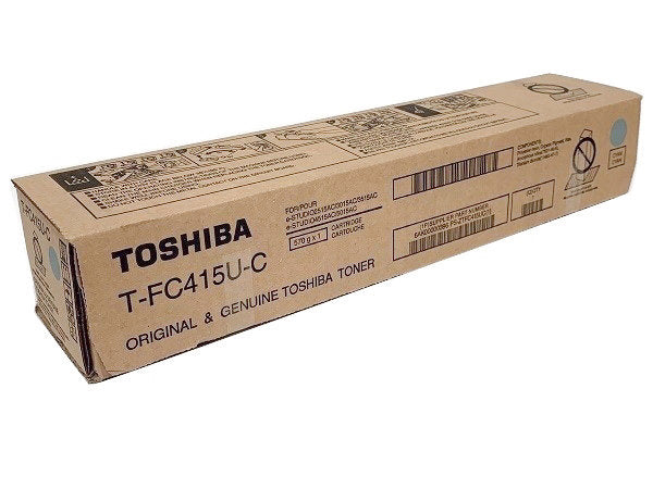 Toshiba TFC415UC Cyan Toner Cartridge - Genuine & Remanufactured