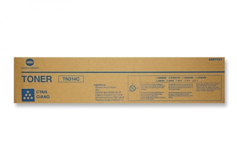 Konica Minolta TN314C Cyan Toner - Genuine & Remanufactured