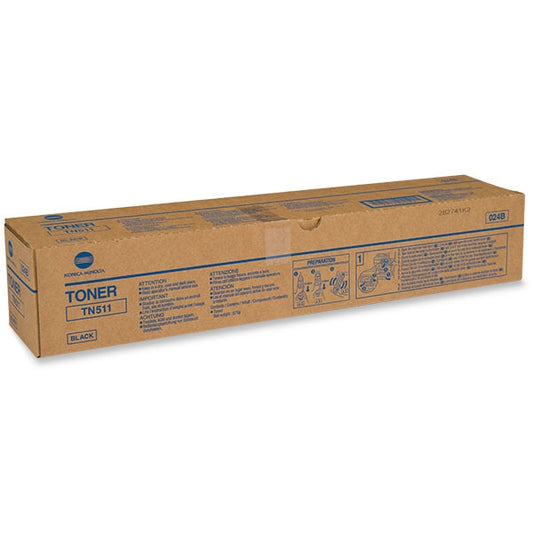 Konica Minolta TN511 Black Toner Cartridge - Genuine & Remanufactured