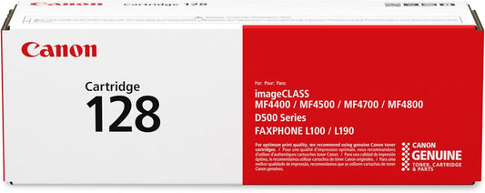 Canon 128 Black Laser Toner Cartridge - Genuine & Remanufactured