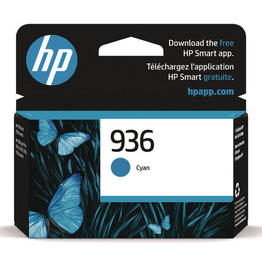HP 936XL (4S6V3LN) Cyan Toner Cartridge - Genuine & Remanufactured