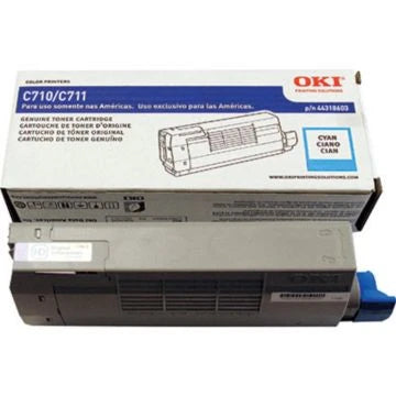 Okidata 44318603 Cyan Laser Toner Cartridge - Genuine & Remanufactured