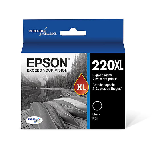 Epson (220XL) T220XL120 Black Inkjet Cartridge - Genuine & Remanufactured