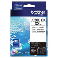 Brother LC20EBK Black Inkjet Cartridge - Genuine & Remanufactured