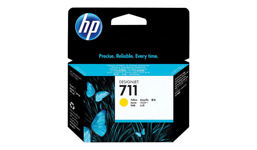 HP 711A Yellow Inkjet Cartridge - Genuine & Remanufactured