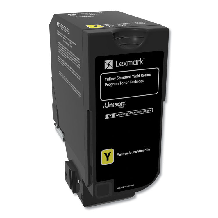Lexmark 74C1SY0 Yellow Toner Cartridge - Genuine & Remanufactured
