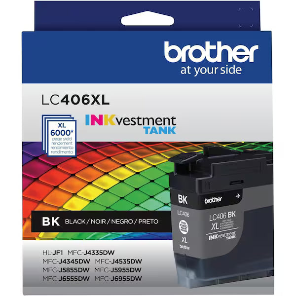 Brother LC406XLBKS Black Toner Cartridge - Genuine & Remanufactured