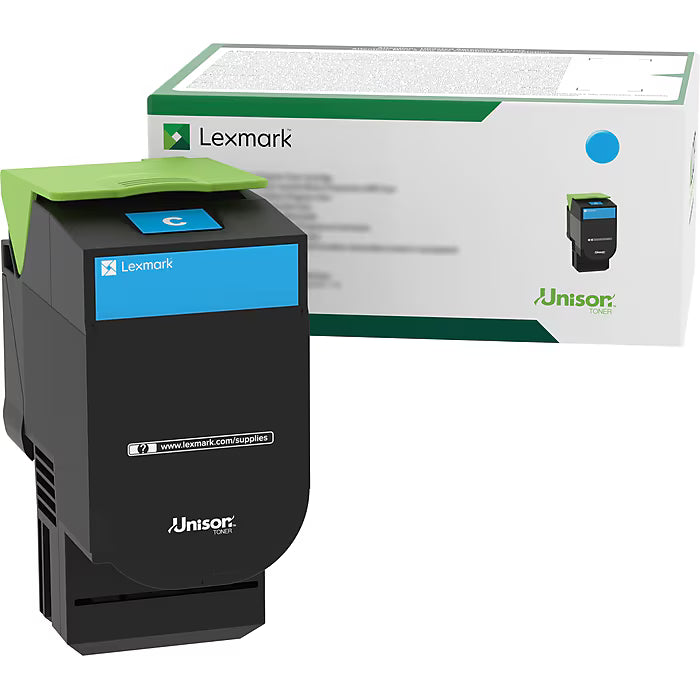 Lexmark 70C1HC0 Cyan Toner Cartridge - Genuine & Remanufactured