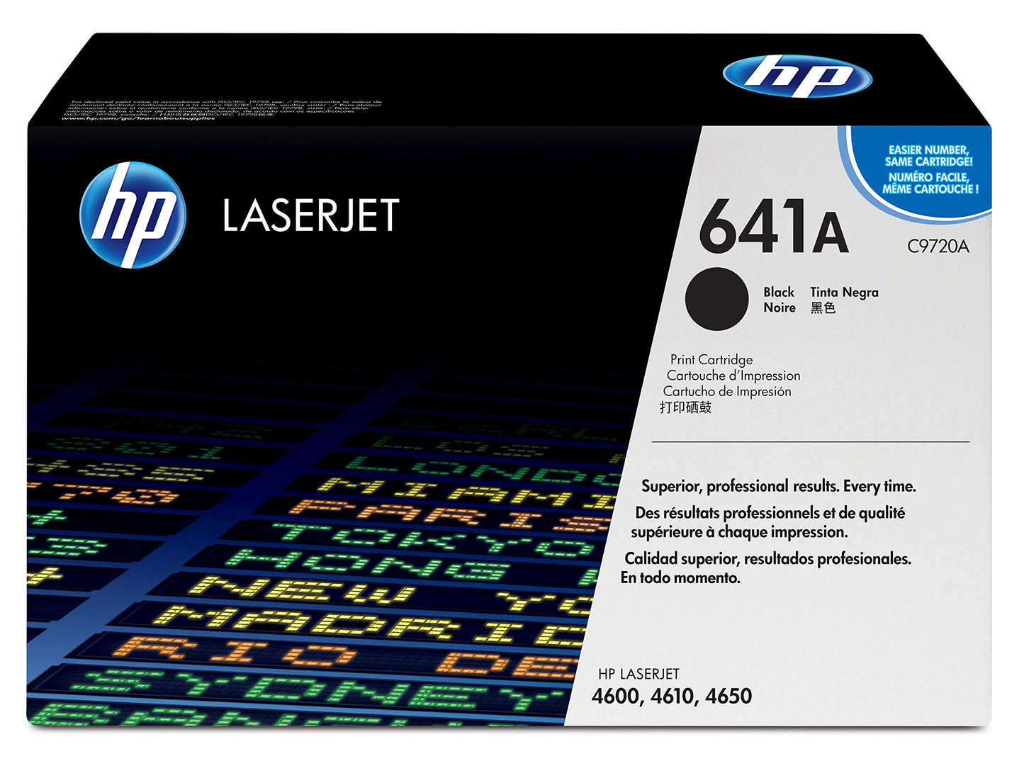 HP 641A (C9720A) Black Toner Cartridge - Genuine & Remanufactured