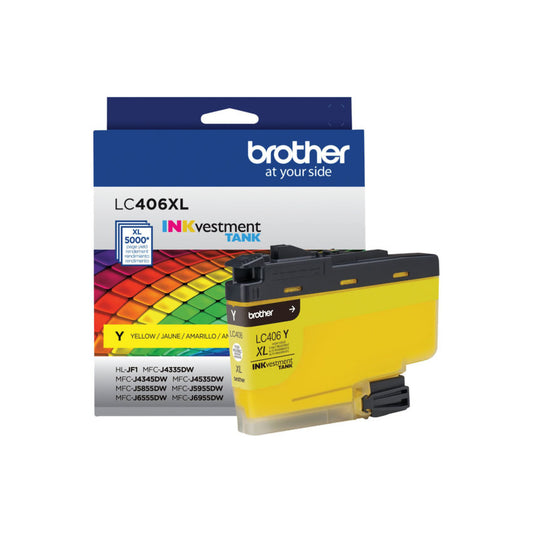 Brother LC406XLYS Yellow Ink Cartridge - Genuine & Remanufactured