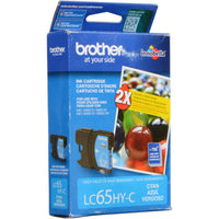 Brother LC65HYC Cyan Inkjet Cartridge - Genuine & Remanufactured