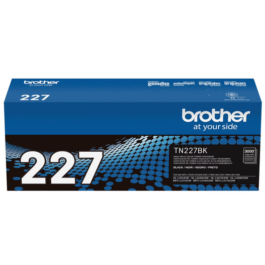 Brother TN227BK (TN227BK) Black Toner Cartridge - Genuine & Remanufactured